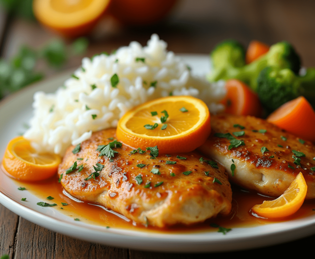 Pechuga de Pollo a la Naranja – Receta Fácil, Rápida y Deliciosa