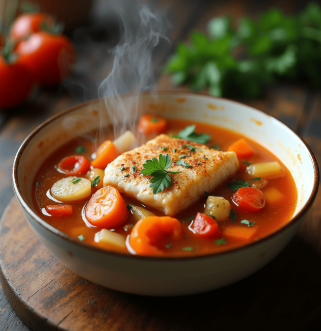 Sopa de Pescado a lo Pobre