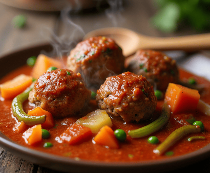 Albóndigas a la Jardinera