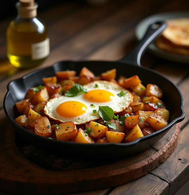 Huevos con Patatas a lo Pobre
