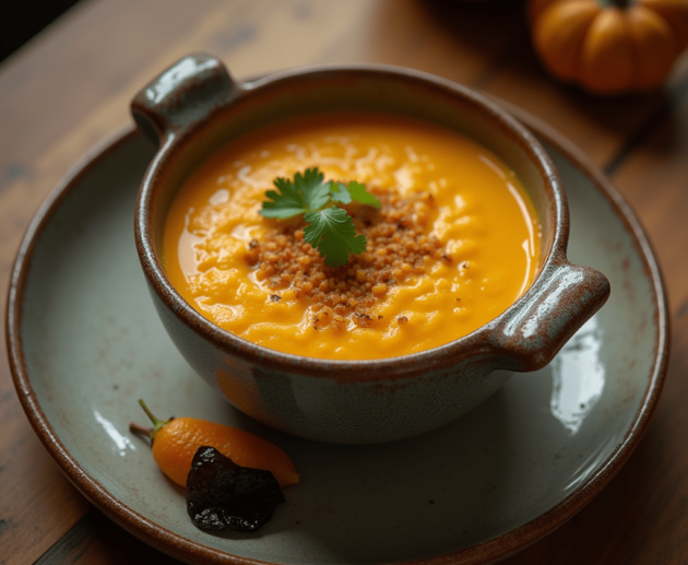 Crema de Calabaza y Cúrcuma